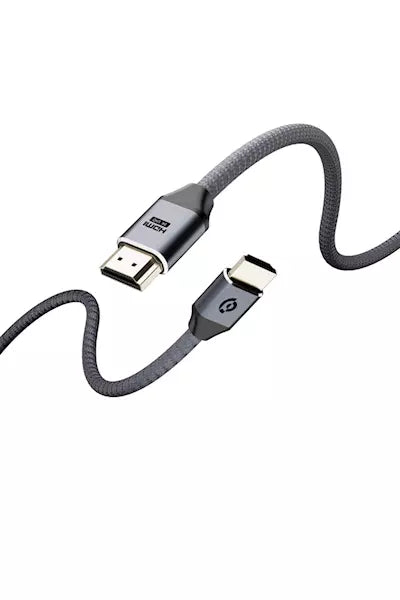 POWEROLOGY 8K HDMI BRAIDED CABLE 3M , GRAY PWHDC3M-GY