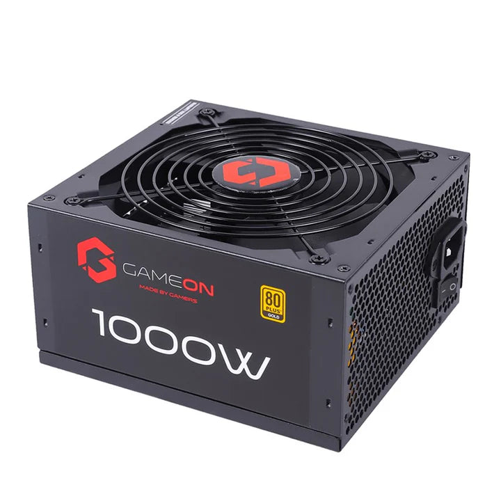 GAMEON - SPY2 ATX 1000 WATTS 80 PLUS Gold Value Gaming Power Supply - Black