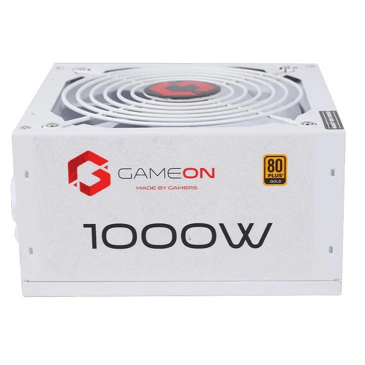 GAMEON - SPY2 ATX 1000 WATTS 80 PLUS Gold Value Gaming Power Supply - White