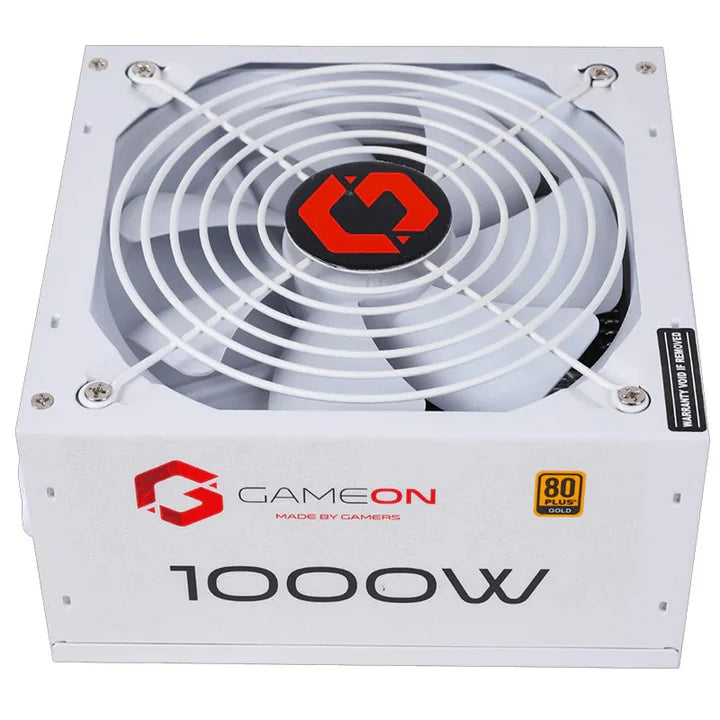 GAMEON - SPY2 ATX 1000 WATTS 80 PLUS Gold Value Gaming Power Supply - White