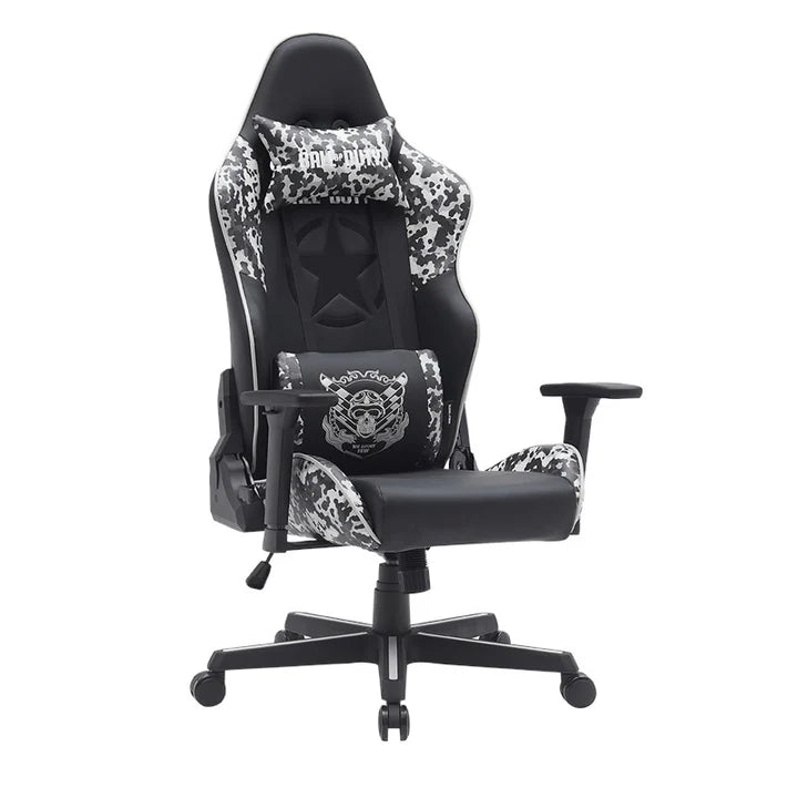 Call Of Duty (COD) Gaming Chair With Adjustable 4D Armrest & Metal Base - Grey/Black