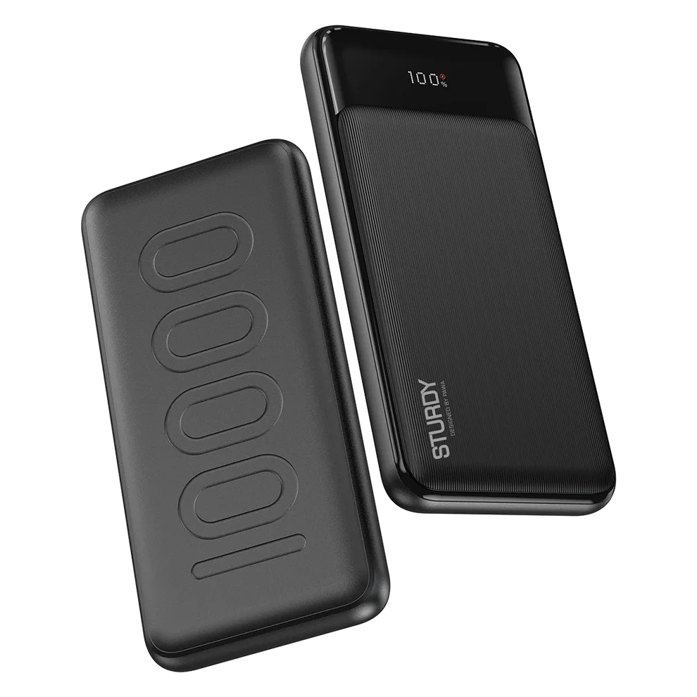 Pawa Sturdy PD20W 10000mAH Powerbank With Digital Display and Type-c Cable inside-Black