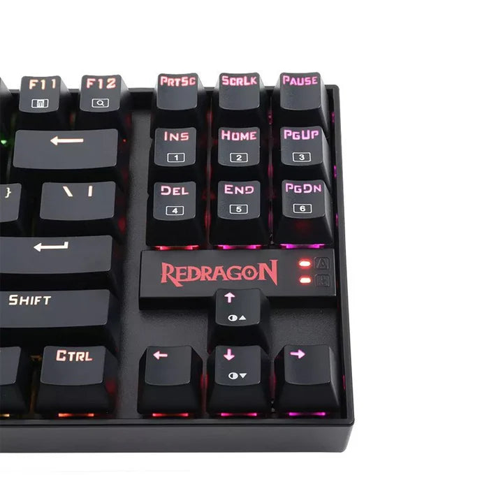 Redragon KUMARA K552 RGB-1 TKL Tenkeyless Wired Mechanical Gaming Keyboard - Black