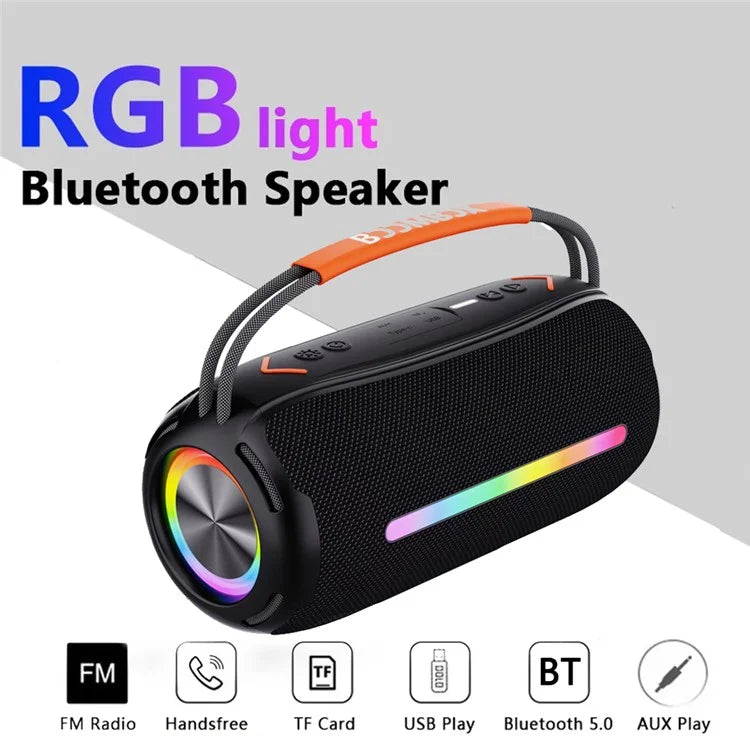 LD-BM360 , LEEDOR WIRELESS SPEAKER 2400MAH TWS LED WATERPROOF , BLUE