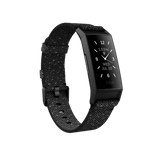 Fitbit Charge 4 Fitness Wristband With GPS (NFC) SE - Granite Reflective Woven/ Black - GulfStore.com