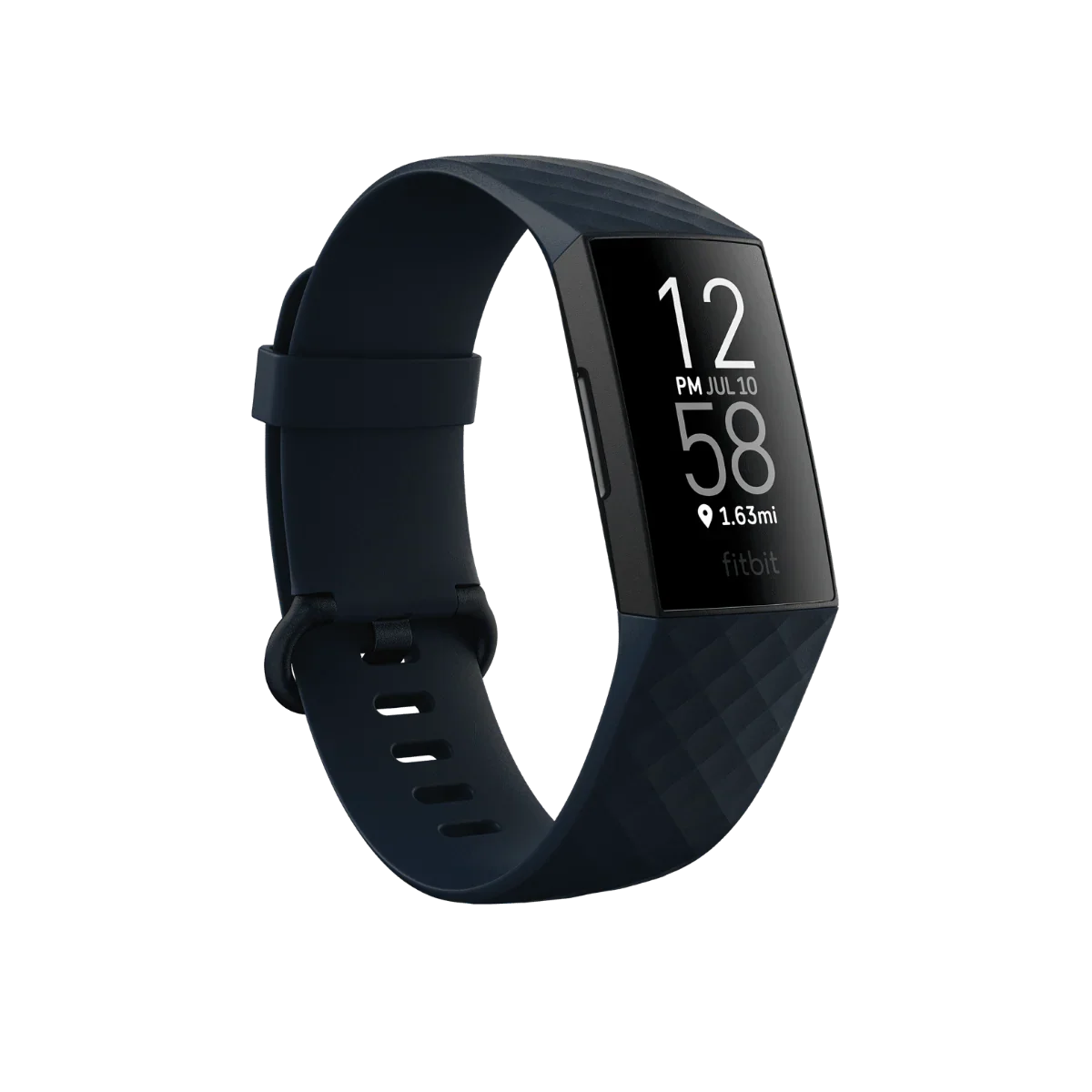 سوار اللياقة البدنية Fitbit Charge 4 مع نظام تحديد المواقع العالمي (NFC) - أزرق/أسود