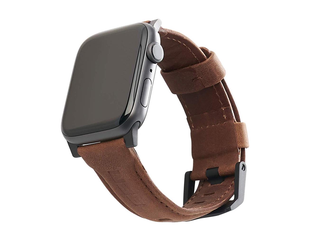UAG Active Straps Leather Band for Apple Watch 42/44mm - Brown