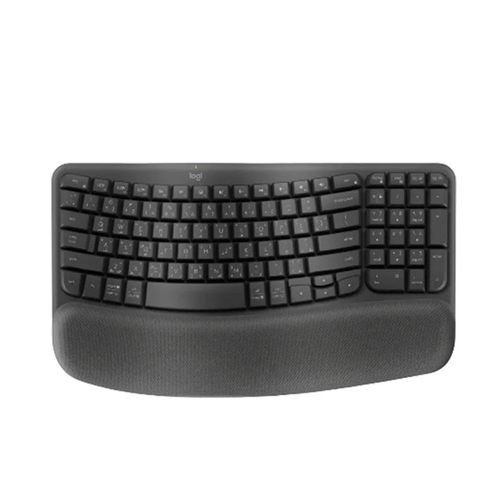 Logitech Wave Bluetooth Ergonomic keyboard - Graphite - Arb/Eng