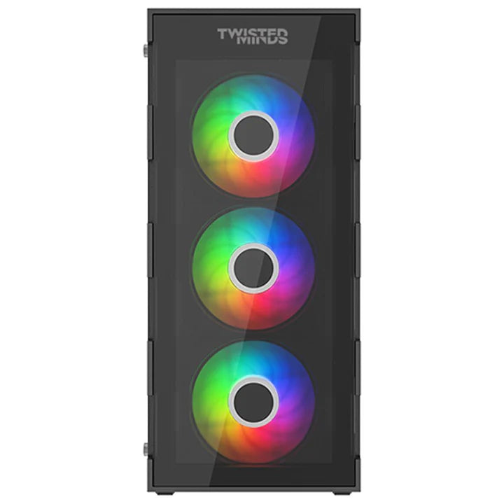 Twisted Minds Titan Glass Mid Tower Gaming Case - Black