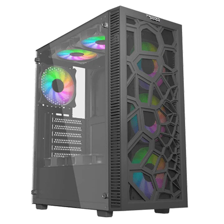 Twisted Minds 03 Spider Mid Tower Gaming Case-Black