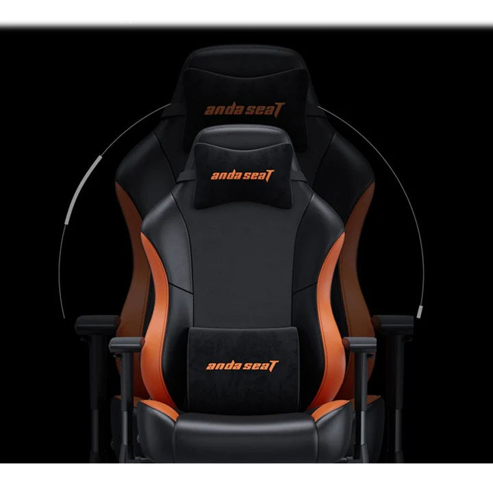 Andaseat Luna series Gaming Chair Large - Black/orange