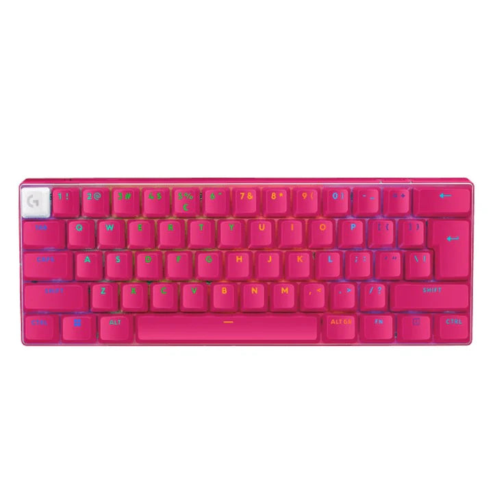 Logitech Pro X 60 LIGHTSPEED Wireless Gaming Keyboard - Magenta