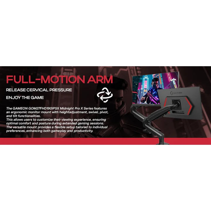 GAMEON GOM27FHD190IPSX Midnight Pro X Series 27