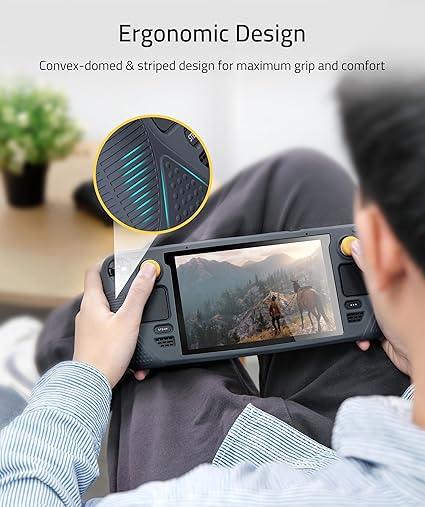 SYNTECH SILICONE PROTECTIVE CASE FOR STEAM DECK - GRAY