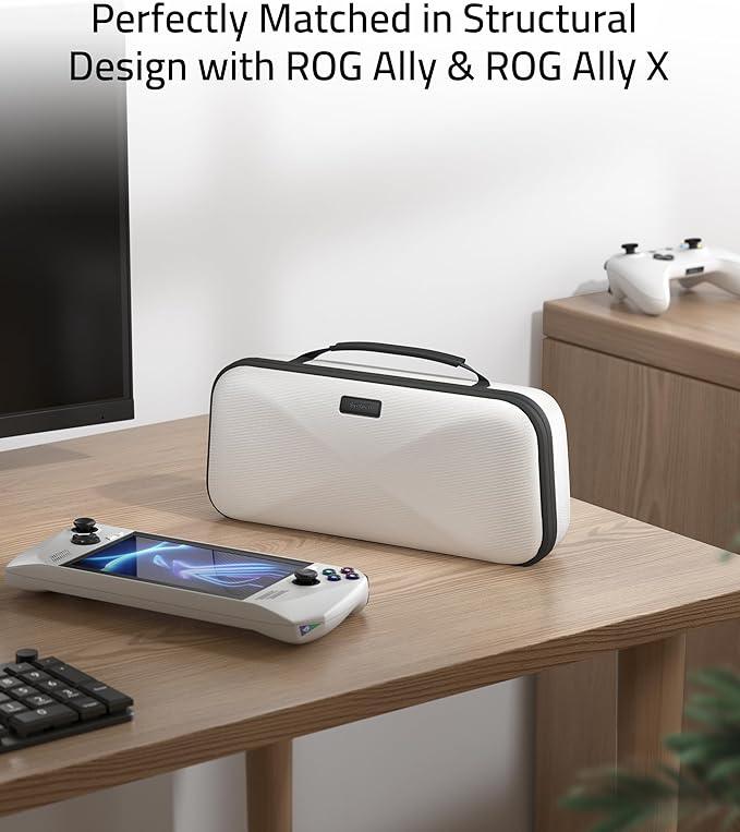 SYNTECH HARD CARRYING CASE FOR ASUS ROG ALLY - WHITE