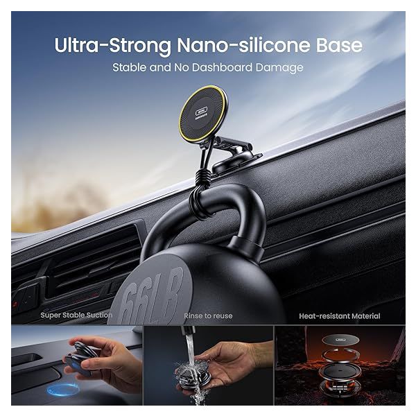 AOHI Super Auto Foldable Magnetic 15W Wireless Car Charger