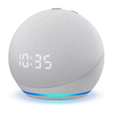 Amazon | Echo 4th Gen with clock | Glacier White - GulfStore.com