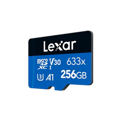 Lexar 256GB Lexar® High-Performance 633x microSDXC™ UHS-I, up to 100MB/s read 45MB/s write C10 A1 V30 U3 , LSDMI256BB633A , - GulfStore.com
