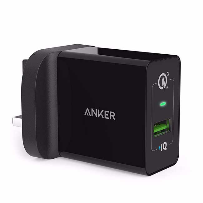 Anker PowerPort + 1 with QC3.0 and IQ ANK-A2013-BK 