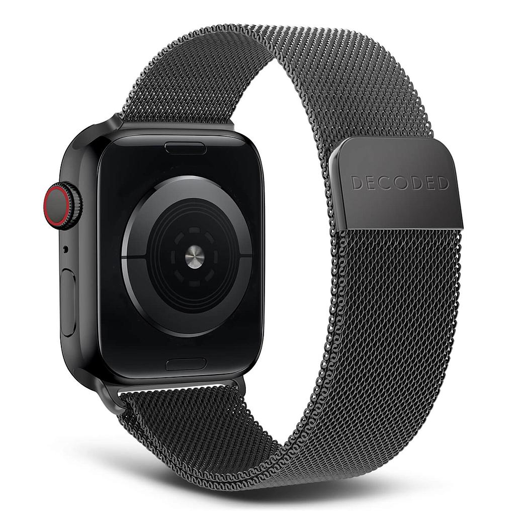 Decoded | D23AWS45MTS1BK | Decoded Apple Watch 49/45/44/42 mm Gen 1-10-SE-Ultra Milan Traction Strap