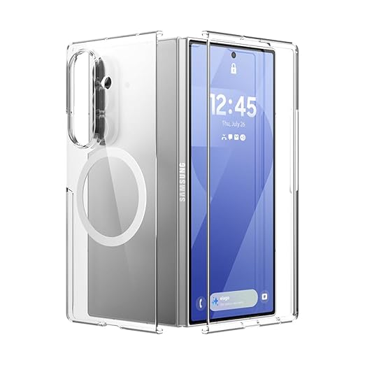 Elago | EGZFD7MSCL-TR | Elago Samsung Galaxy Z Fold 7 Magnetic Clear Case