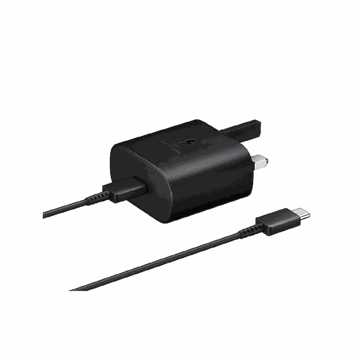 EP-TA800XBEGAE | SAMSUNG Power Adapter 25W PD | USB-C Port | USB-C To USB-C Cable - Black
