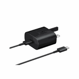 EP-TA800XBEGAE | SAMSUNG Power Adapter 25W PD | USB-C Port | USB-C To USB-C Cable - Black