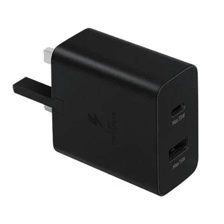 EP-TA220NBEGGB | SAMSUNG Power Adapter Duo 35W | USB-C Port | USB-A Port