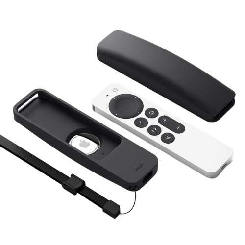 Elago Apple TV Siri Remote R5 2021 Case ER5-21-BK (AirTag Compatible)