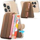 Sinjimoru | SMA-PLTB-STAN-BR | Sinjimoru M-Pull Tab Stand Magsafe Wallet - Brown