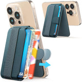 Sinjimoru | SMA-PLTB-STAN-BL | Sinjimoru M-Pull Tab Stand Magsafe Wallet - Blue