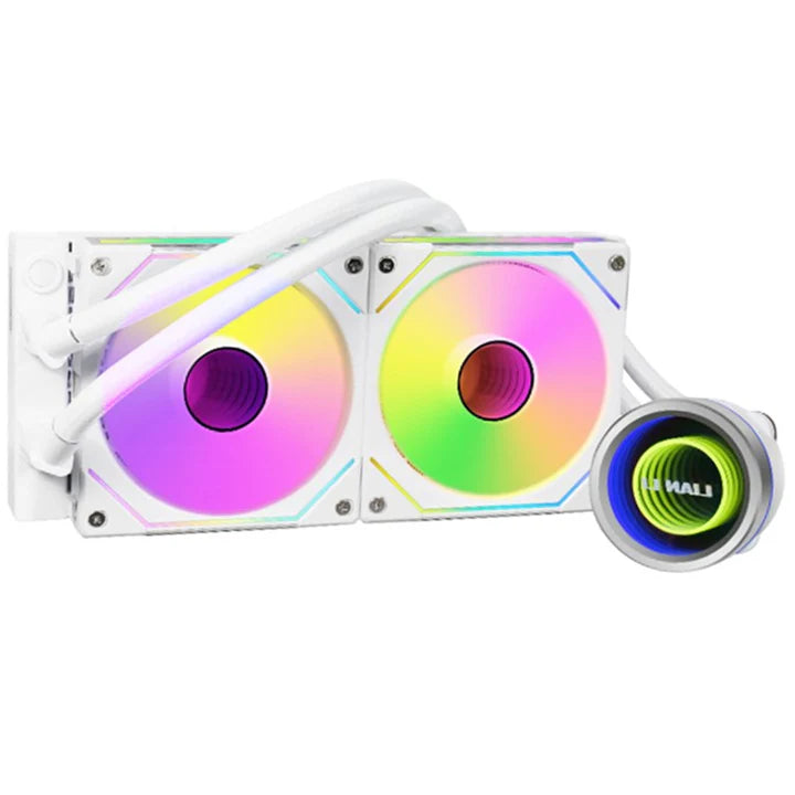 LIAN LI Galahad II Trinity Series 240mm RGB Liquid CPU Cooler with SL-Infinity Fan - White