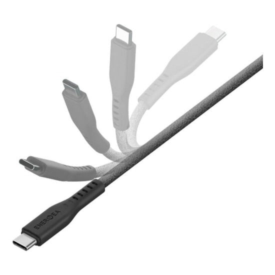 ENERGEA FLOW USB-C TO USB-C CABLE 1.5M - BLACK