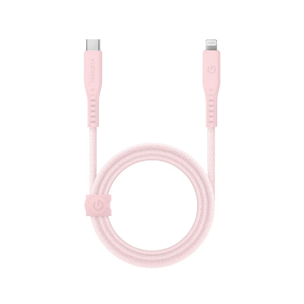 CBL-FLCL-PNK150M | ENERGEA Flow | USB-C To Lightning Cable | 1.5M | Pink - GulfStore.com