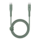 ENERGEA FLOW USB-C TO USB-C CABLE 1.5M - GREEN