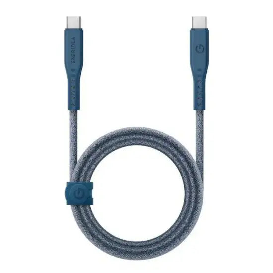 ENERGEA FLOW USB-C TO USB-C CABLE 1.5M - BLUE - GulfStore.com