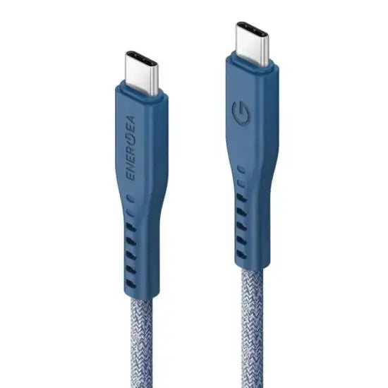 ENERGEA FLOW USB-C TO USB-C CABLE 1.5M - BLUE - GulfStore.com