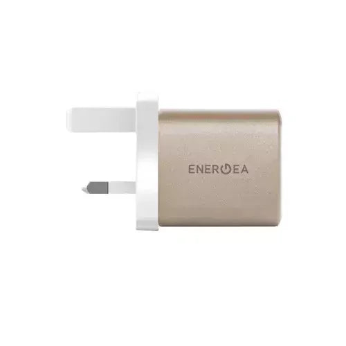 ENERGEA | Ampcharge 1-Port USB-C And 1-Port USB-A 35W GaN Wall Charger | Gun metal