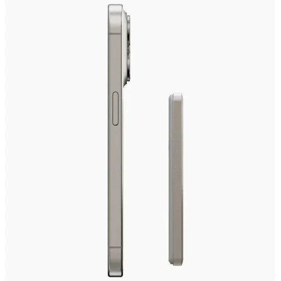 ENERGEA ALUPAC AIR, 5000MAH ULTRA LIGHT ALUMINIUM MAGSAFE COMPATIBLE POWER BANK - NATURAL