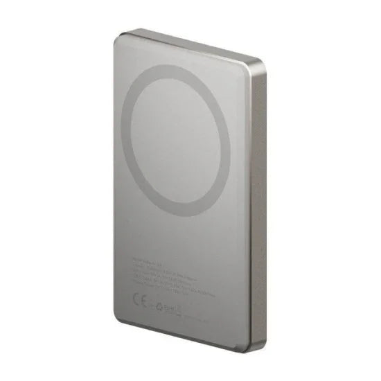 ENERGEA ALUPAC AIR, 10000MAH ULTRA LIGHT ALUMINIUM MAGSAFE COMPATIBLE POWER BANK - NATURAL