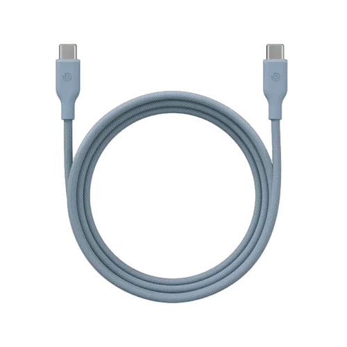 كابل بازيك | جو تشارج | ويف من USB-C إلى USB-C بسرعة 480 ميجابت في الثانية وقوة 60 واط، بطول 1.5 متر | أزرق