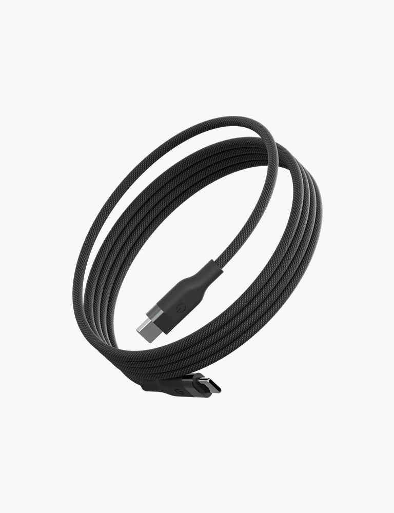 ENERGEA | Helix USB-C To USB-C Magnetic Cable 480Mbps 100W 1.5M | BLACK