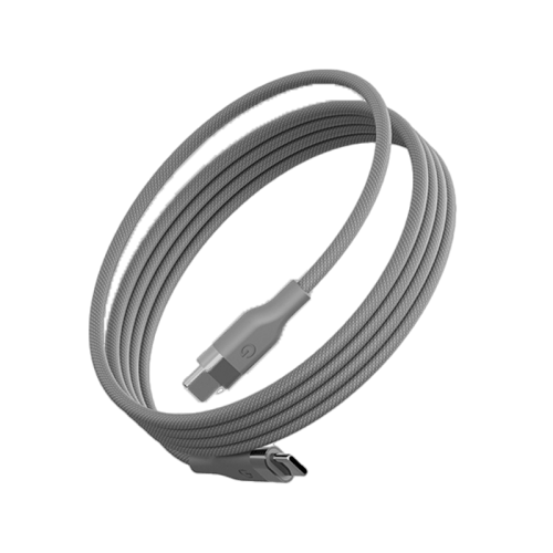 ENERGEA | Helix USB-C To USB-C Magnetic Cable 480Mbps 100W 1.5M | Natural