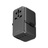 TWA-GAN85C-GUN | ENERGEA Travelworld Adapter Gan85 With 80CM Type-C Cable | 3C1A 85W | Gunmetal - GulfStore.com
