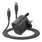 BAZIC GOPORT VELOX BUNDLE- 1C1A CHARGER 35W(UK) WITH WEAVE CABLE - TRUFFLE