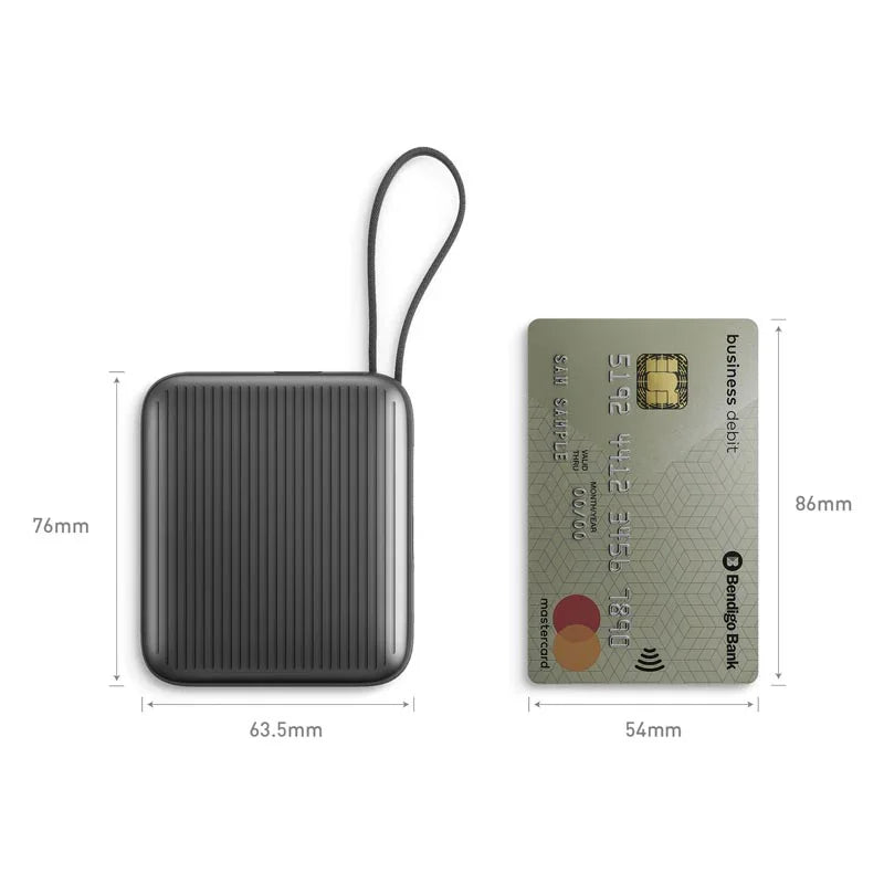 إنرجيا | إنتيغرا ميني ٣٥ | باور بانك ١٠٠٠٠ مللي أمبير/ساعة مع كابل USB-C مدمج PD٣٥W | GUN