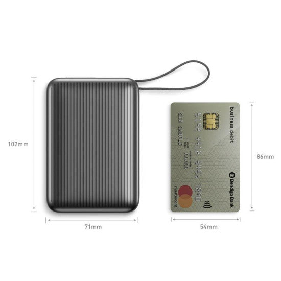 ENERGEA | INTEGRA ULTRA 45 | 20000MAH POWERBANK WITH BUILT IN USB-C CABLE PD45W | GUN