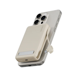 MP-PROPLUS-SND | ENERGEA Magpac Pro Plus | Magsafe 10000Mah Power Bank Built-In USB-C Cable With Built In Stand | Sand