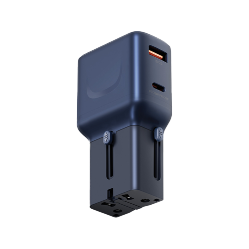 TGA-35-BLU | ENERGEA Travelgo 1-Port USB-C & 1-Port USB-A 35W Travel Adapter | Blue - GulfStore.com