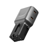 TGA-65-GUN | ENERGEA Travelgo Adapter 65 | 2C 65W | Gunmetal - GulfStore.com